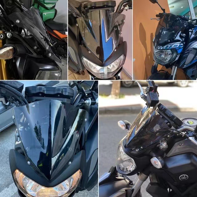 Применимо к Yamaha MT07 MT09 Мотоцикл Ветровой ветровый стеклянный стеклян
