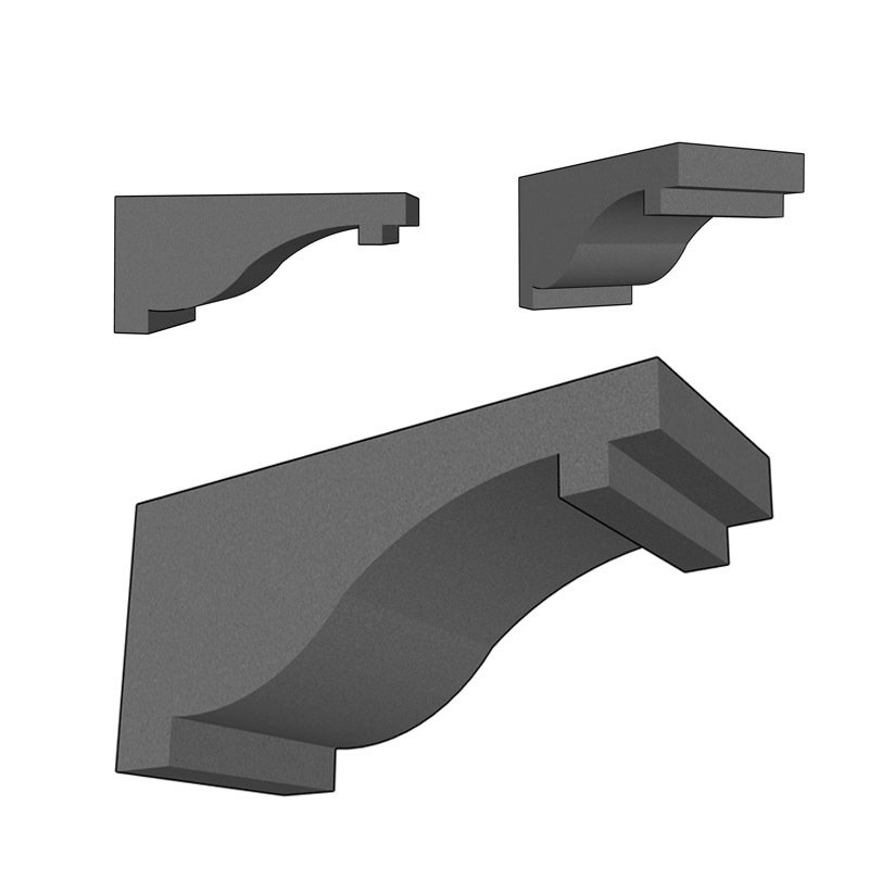 EPS Foam Beam поддерживает карнизы эв.