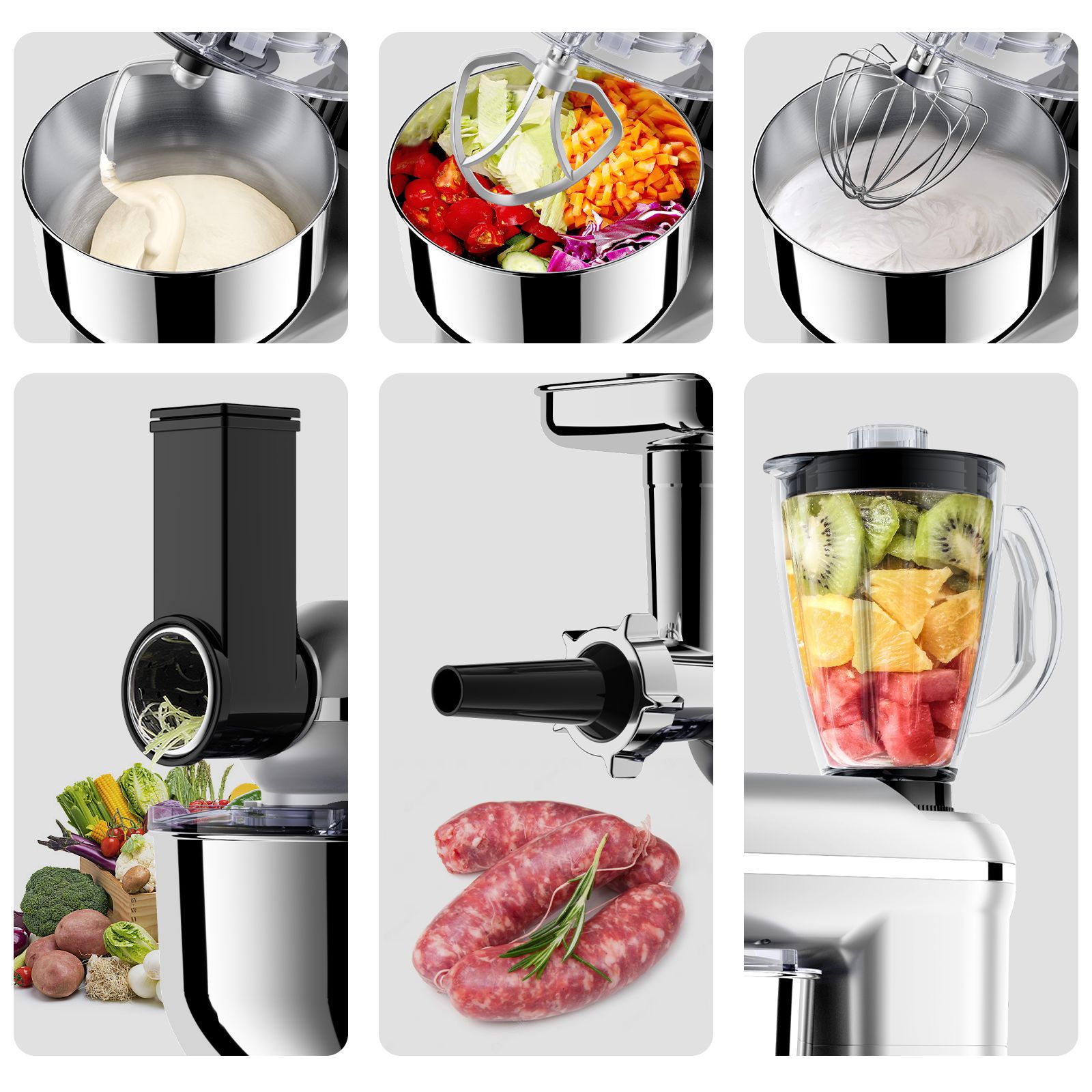 Кухонный комбайн-миксер ECOLIN SM-1519BM Full Set