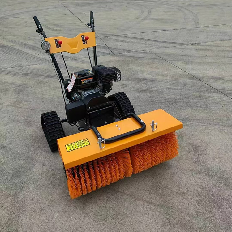 6.5 horsepower gasoline 1-meter wide snow blower, spiral small snow sweeper, snow blower in Jilin region