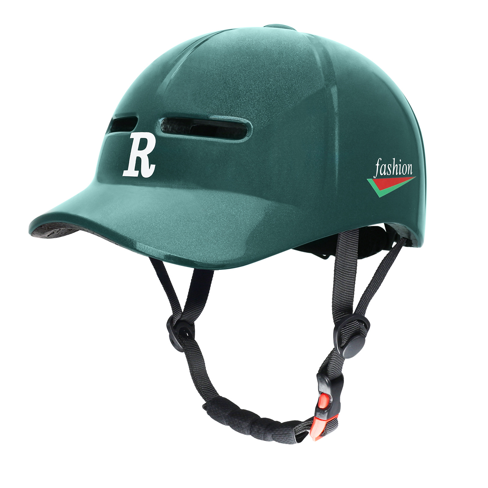 One piece molded duckbill cap, bicycle riding, commuting, all season electric bike, helmet, skateboard, roller skating, baseball