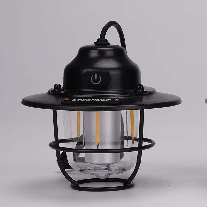 Cyberbee Retro Camping Light Camping Light Typec Rechargeable Portable Light Unlimited Dimming Outdoor Pendant Light Emergency