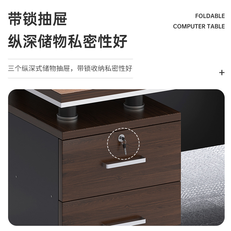 Office desk, desktop, home, simple computer, desk and chair combination, office, single person, simple writing desk, large desk, desk