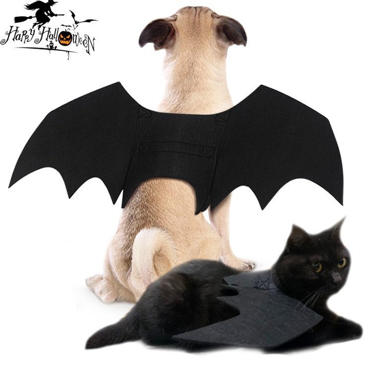Хэллоуин шляпа Pet Bat Wings одевать большую собаку котенка