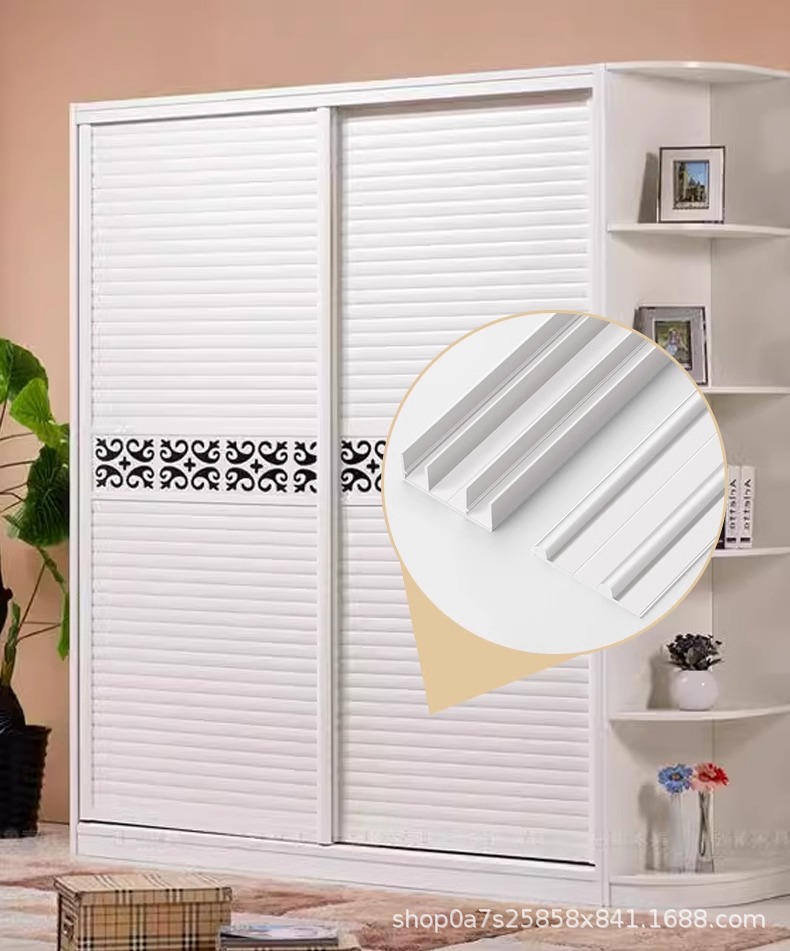 Wardrobes, cabinets, sliding doors, sliding doors, tracks, wooden doors, sliding rails, thick upper and lower rails, sliding rails, pulleys, soundproof accessories