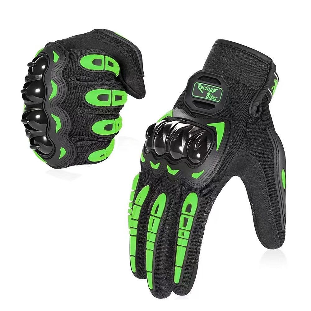Motorcycle riding gloves for men in summer, all finger breathable. Motorcycle gloves, anti fall, bicycle gloves, windproof