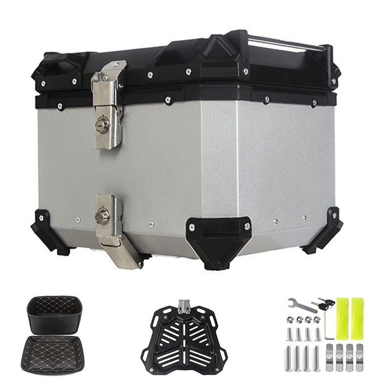 Quick -Dissassembling Motorcle Hail Box 28L45L55L65L80L100L Алюминиевый сплав Танк сплав 38L Борсинка водонепроницаемые три коробки