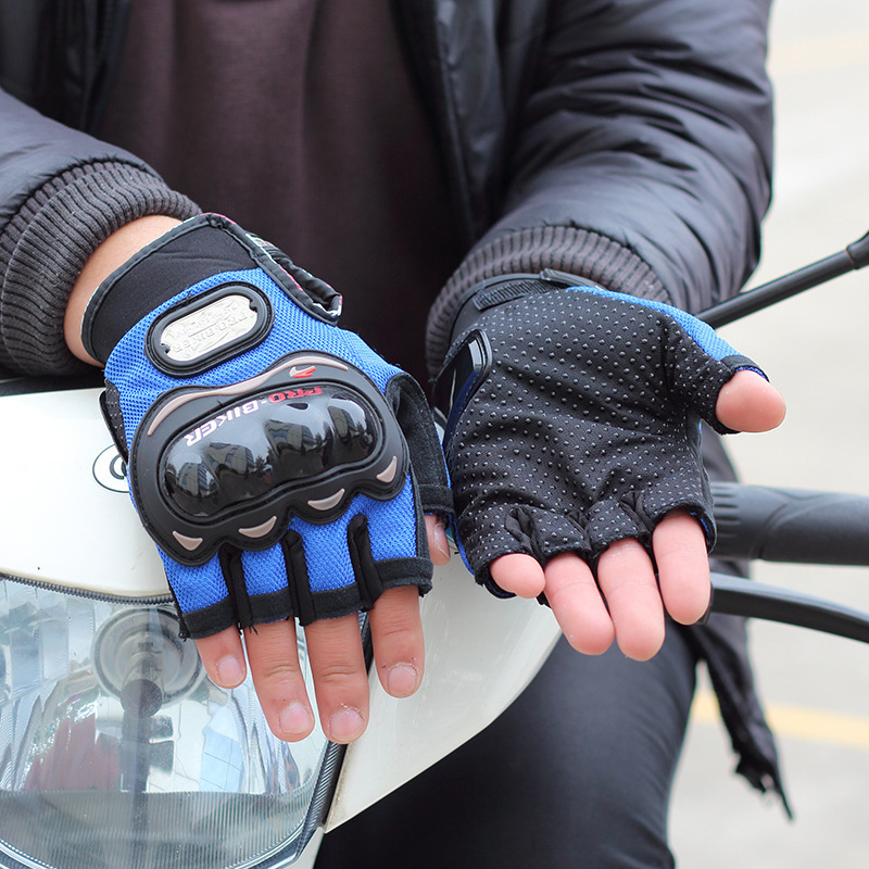 PRO-BIKER Anti slip Protective Half finger Gloves Outdoor Racing Off road Motorcycle Summer Riding Mountain Bike