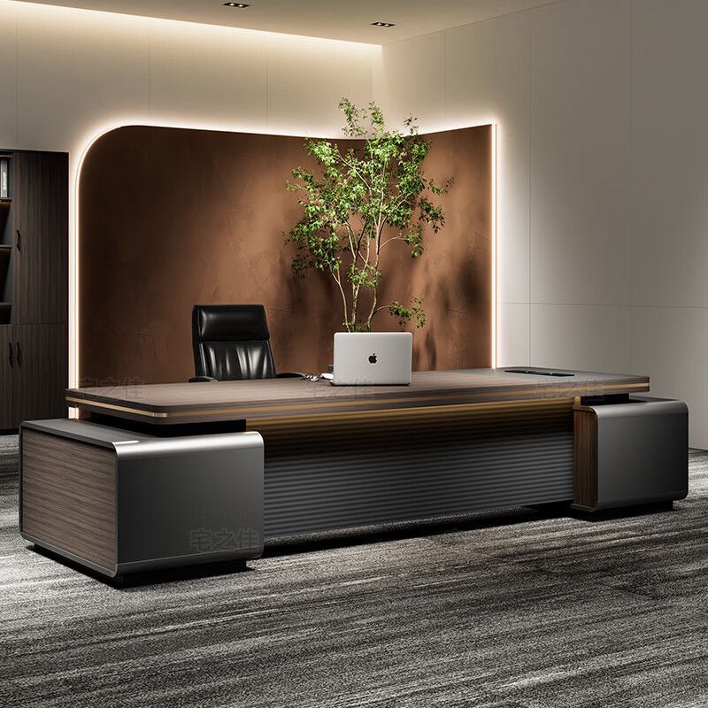 Zhaijijia Light Luxury Boss Desk Simple Modern Chairman President Office Supervisor Manager Office Desk