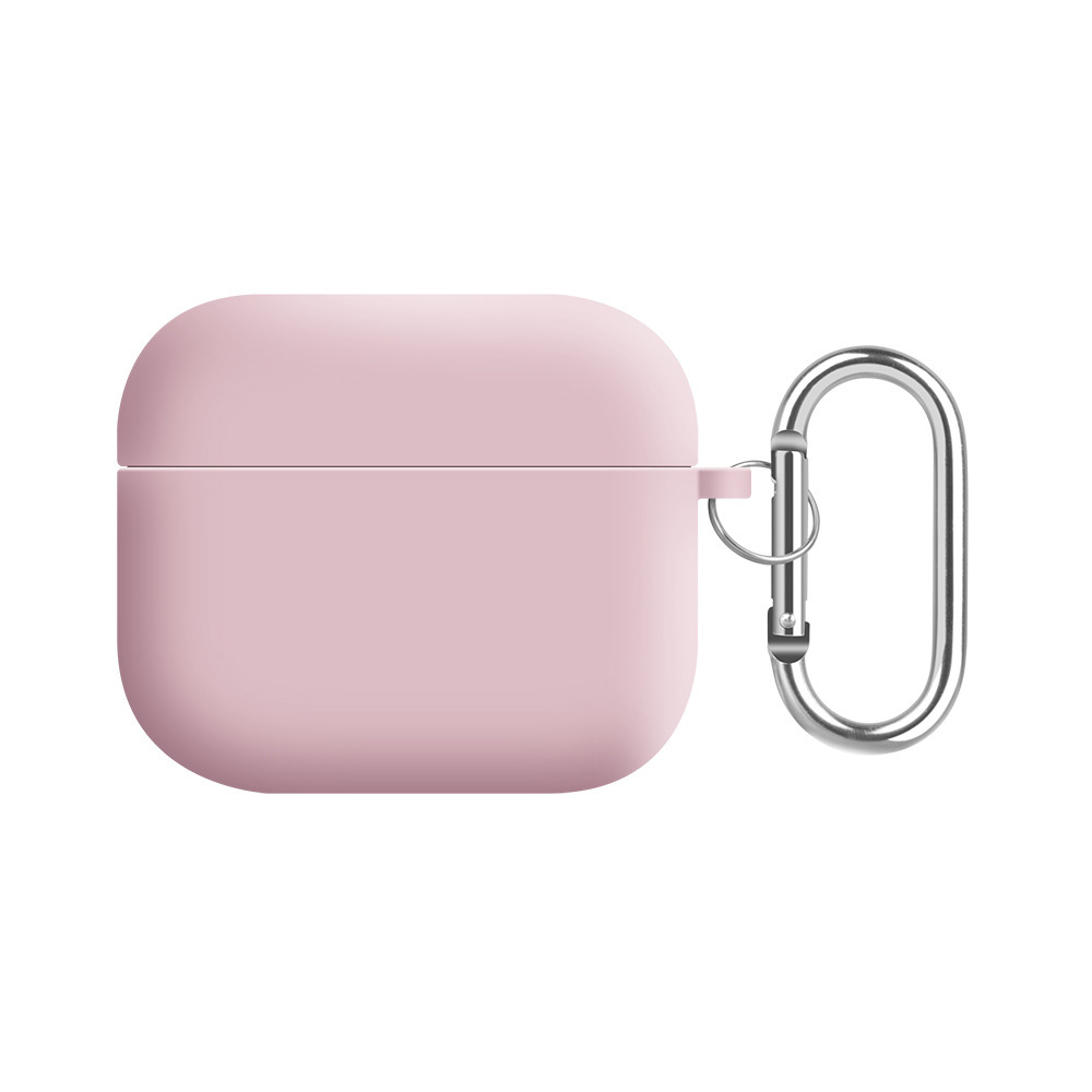 Solid color liquid silicone suitable for AirPods 4th generation protective case, 2nd generation 3rd generation Pro3 Apple Bluetooth earphone soft shell