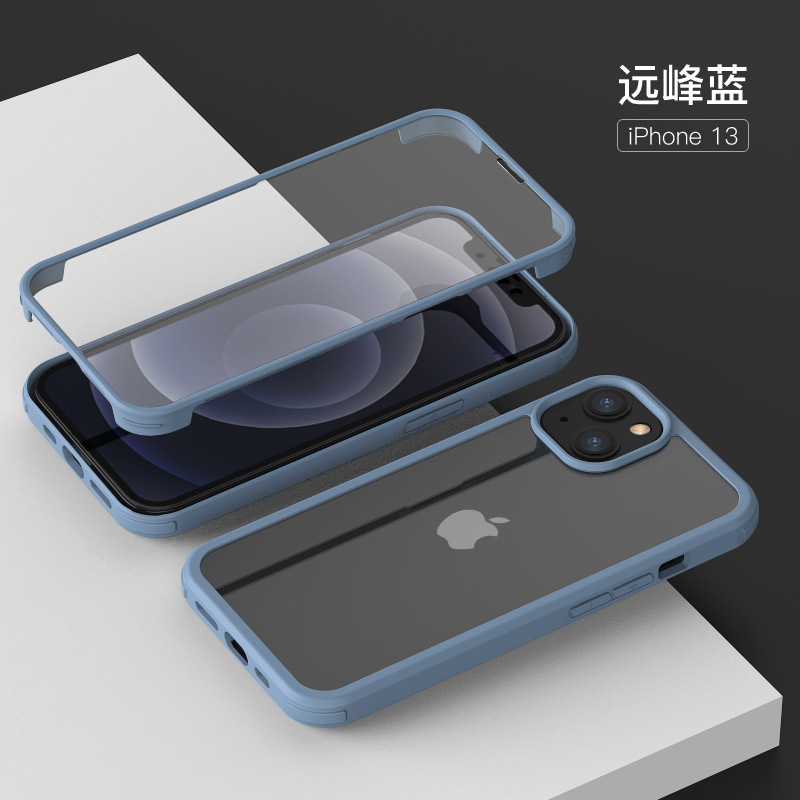 苹果16透明玻璃手机壳iphone新款手机15夏天14高级感pro防摔x