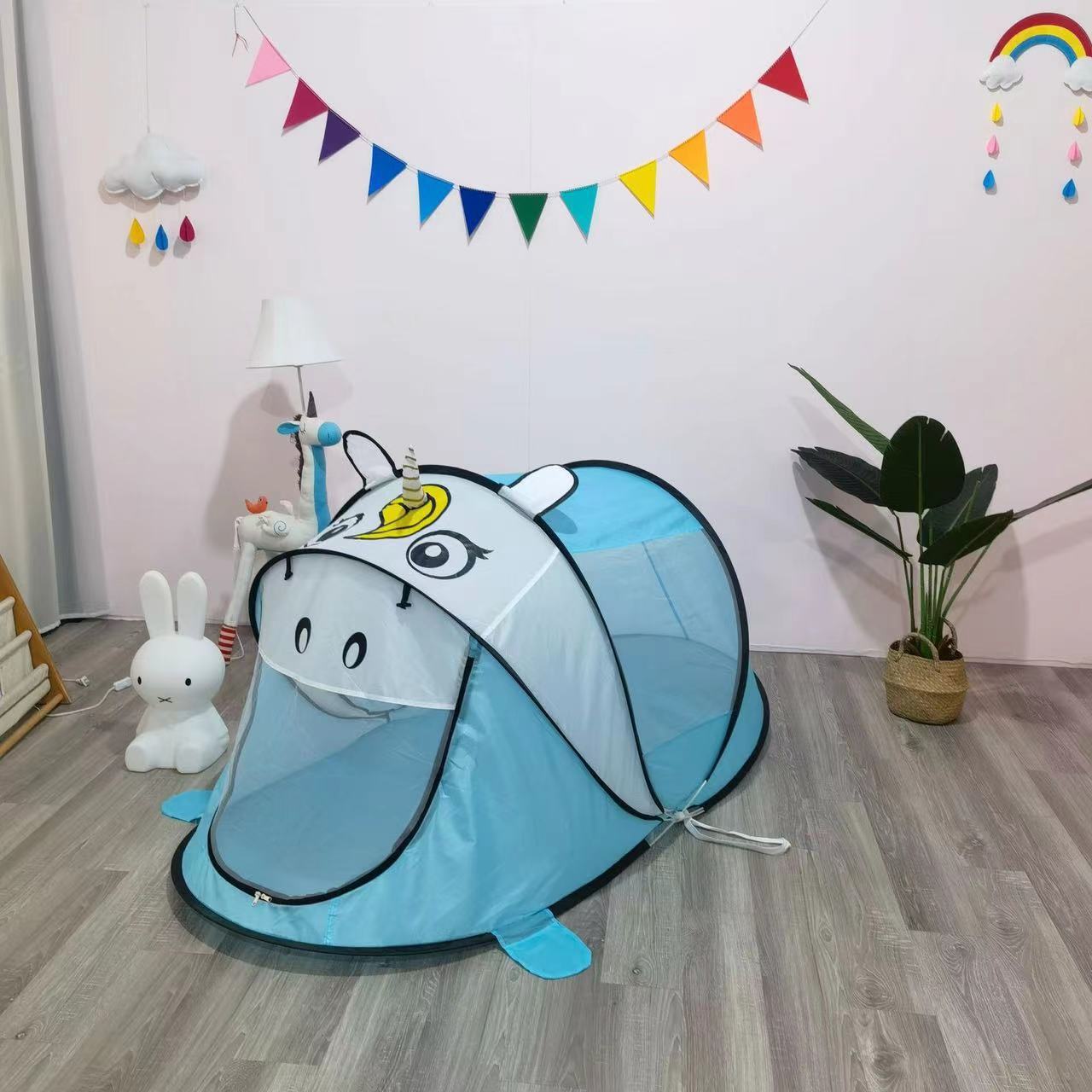 Amazon spot wholesale children's tent foldable baby sleeping mosquito net small tent game house ball pool gift