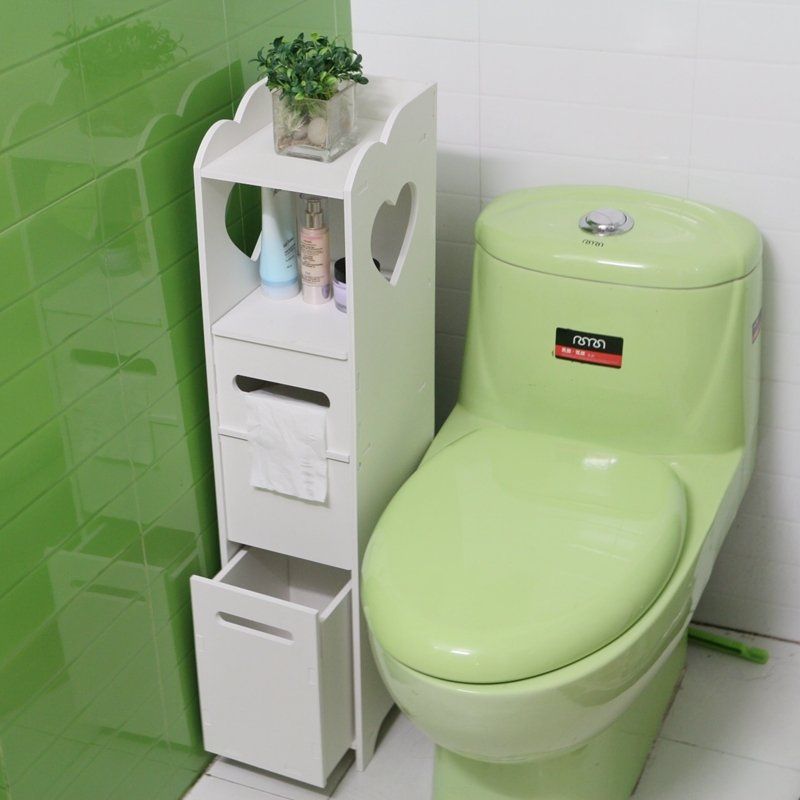 Bathroom side cabinet, bathroom standing cabinet, floor standing bathroom shelf, toilet side cabinet, narrow cabinet, toilet storage cabinet