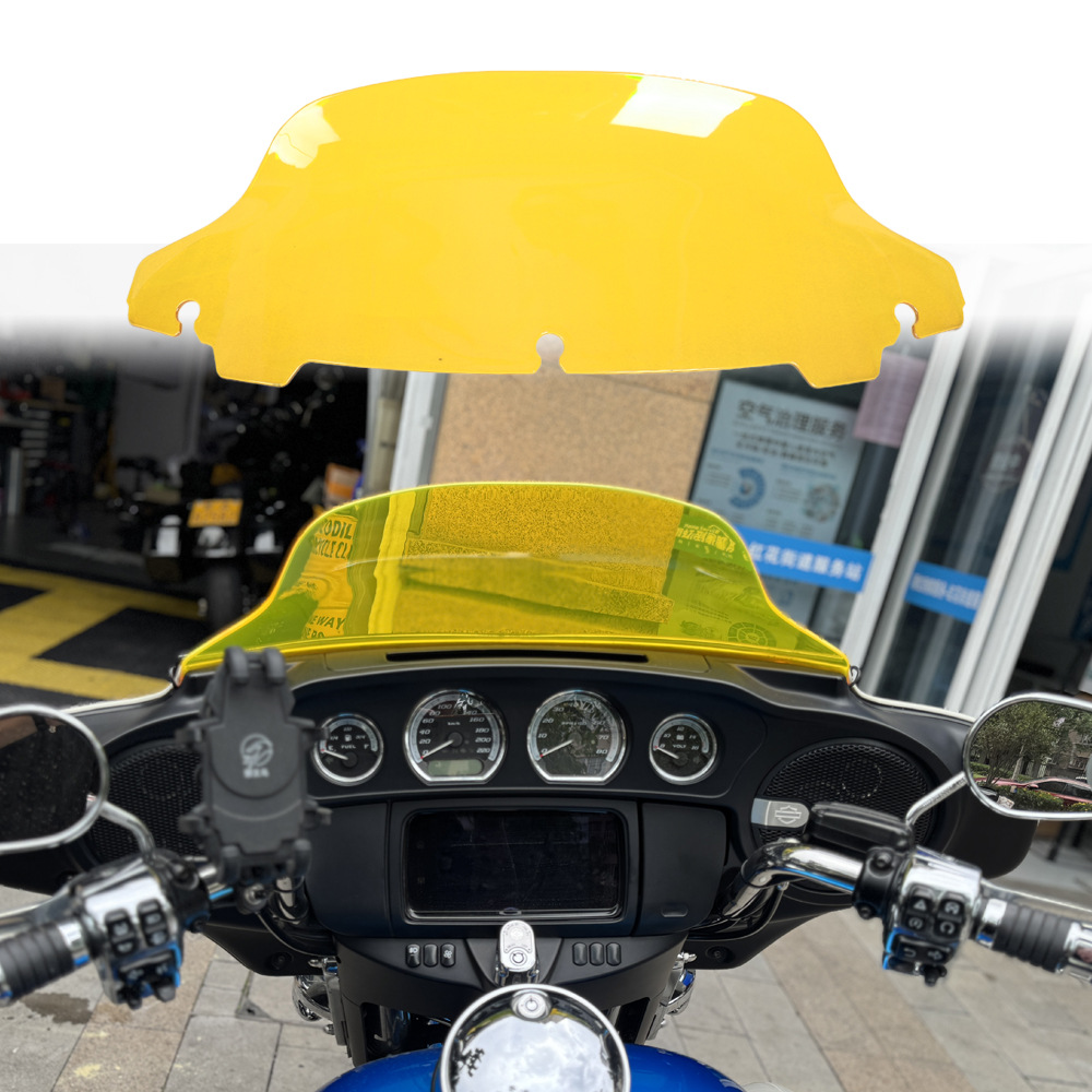 Лобовое стекло мотоцикла подходит для Harley 14-23 Avenue Glide, лобовое стекло из ПК высотой 4 дюйма, 7 мм, различных цветов