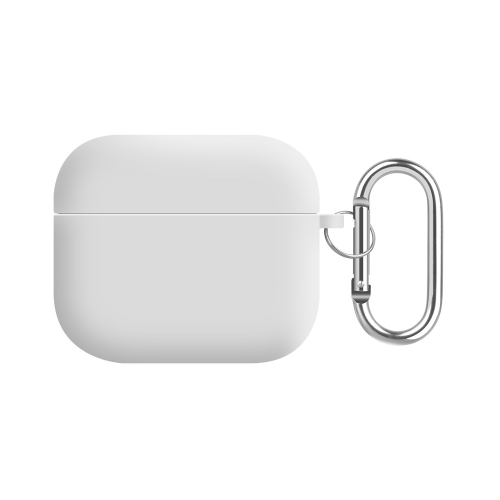Solid color liquid silicone suitable for AirPods 4th generation protective case, 2nd generation 3rd generation Pro3 Apple Bluetooth earphone soft shell