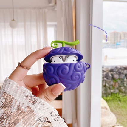 创意海贼王恶魔果实AirPods12/3 4 Pro3适用苹果耳机壳蓝牙保护套