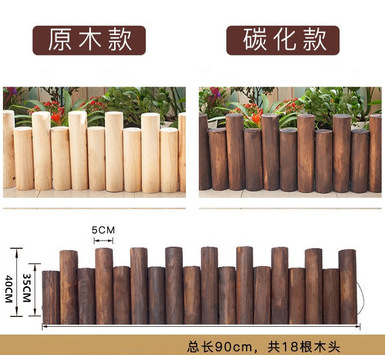 Anti corrosion wooden fence, garden fence, flower garden, outdoor courtyard fence, outdoor guardrail, indoor balcony decoration, small wooden stakes