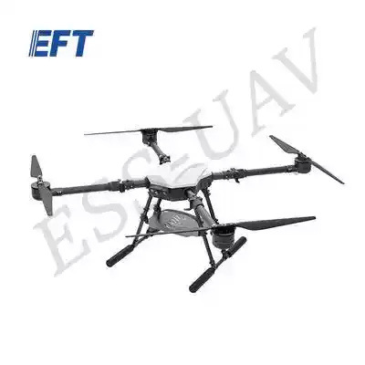 CAAC Category 4 EFT Wing Flyer E416P Industry Drone Multi functional Four Axis 16kg Frame with Battery Panel