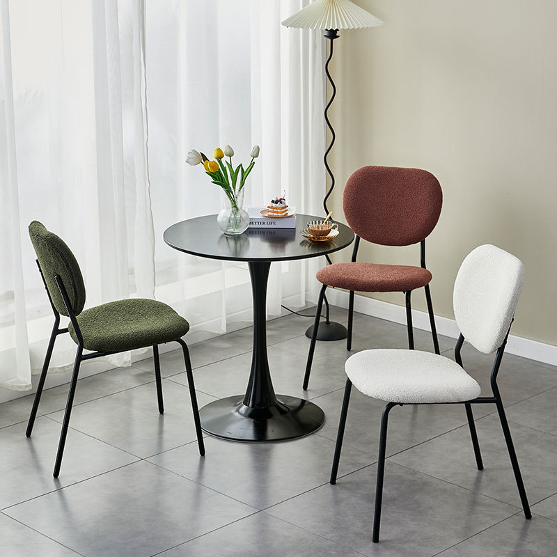 French style light luxury dining chairs, home designers, high-end circular gauze armchairs, hotel internet famous restaurant chairs, wholesale