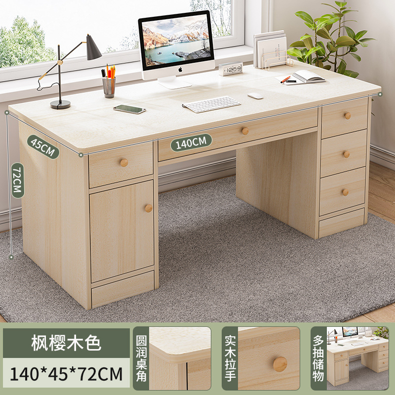 Office desk boss desk 2026 new light luxury simple office desk with drawers, employee position, leader computer desk