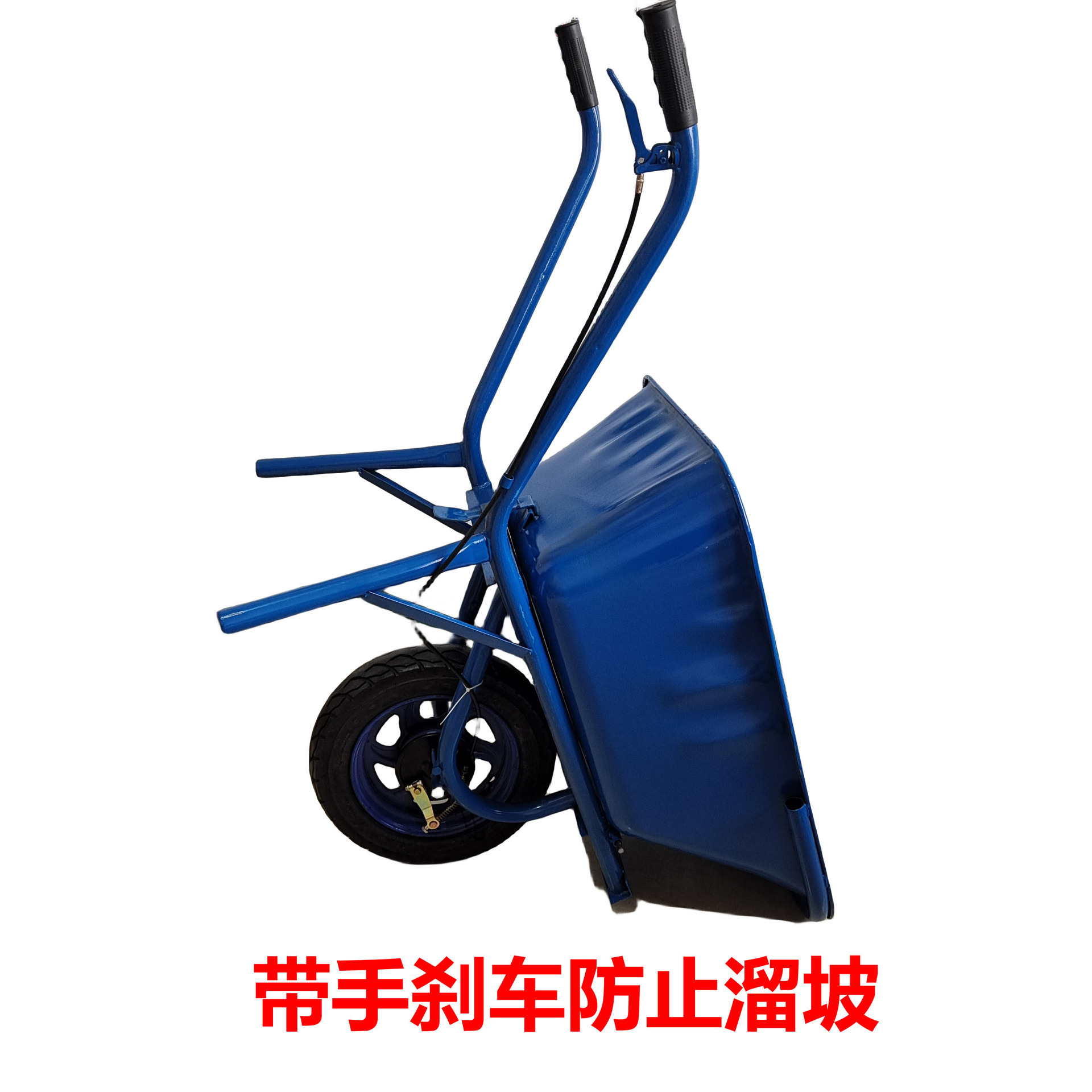 Thickened double wheeled single wheeled cart for household construction sites, double wheeled single wheeled dump truck for breeding farms, garden soil and fertilizer handling vehicles