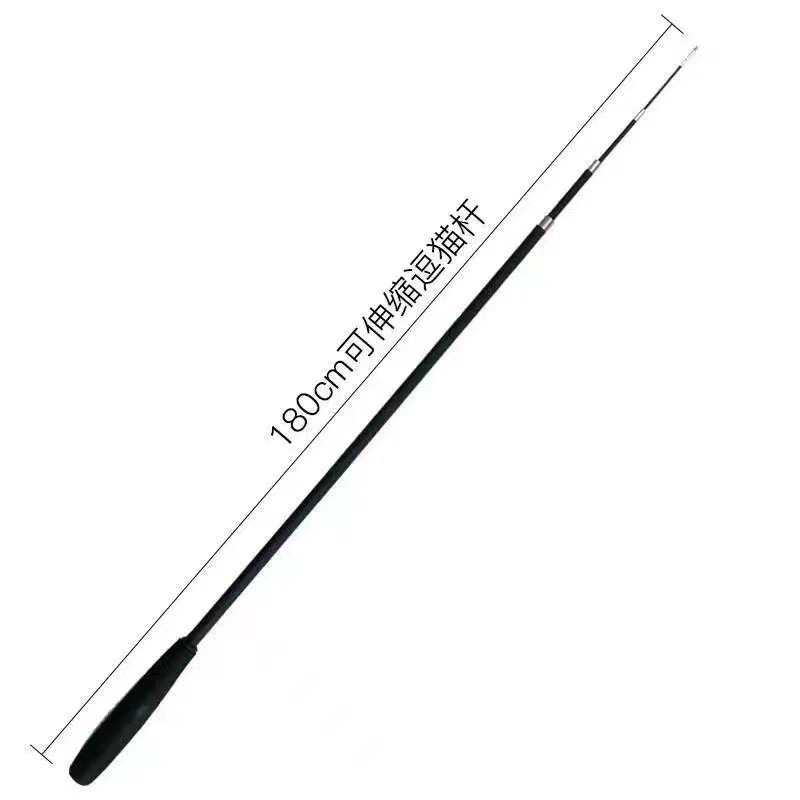 Spot Pet Cat Stick Телескопическая полюсная кошачья палочка с двумя секциями с четырьмя сечениями выдвижных перьев замены кошачья палочка