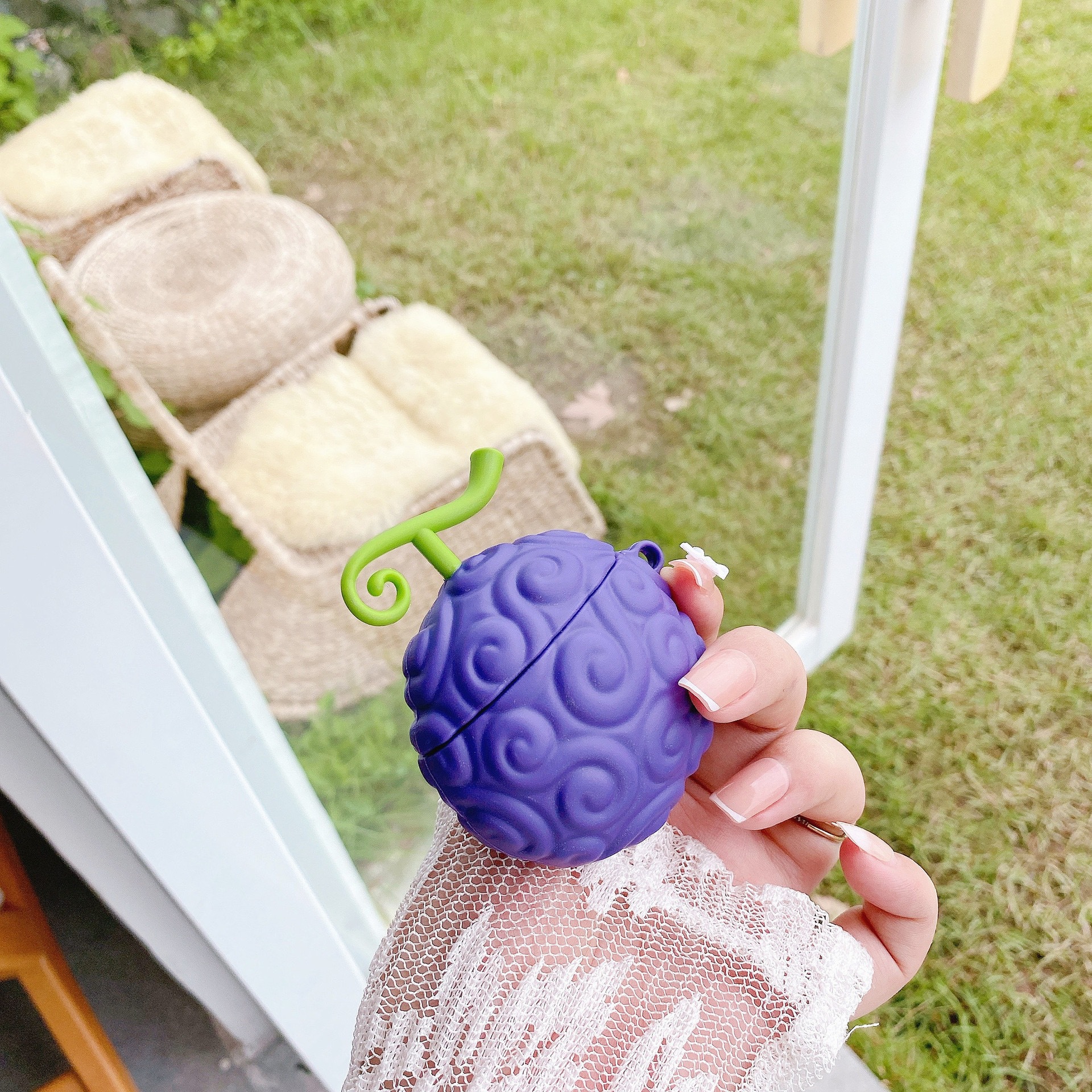 创意海贼王恶魔果实AirPods12/3 4 Pro3适用苹果耳机壳蓝牙保护套