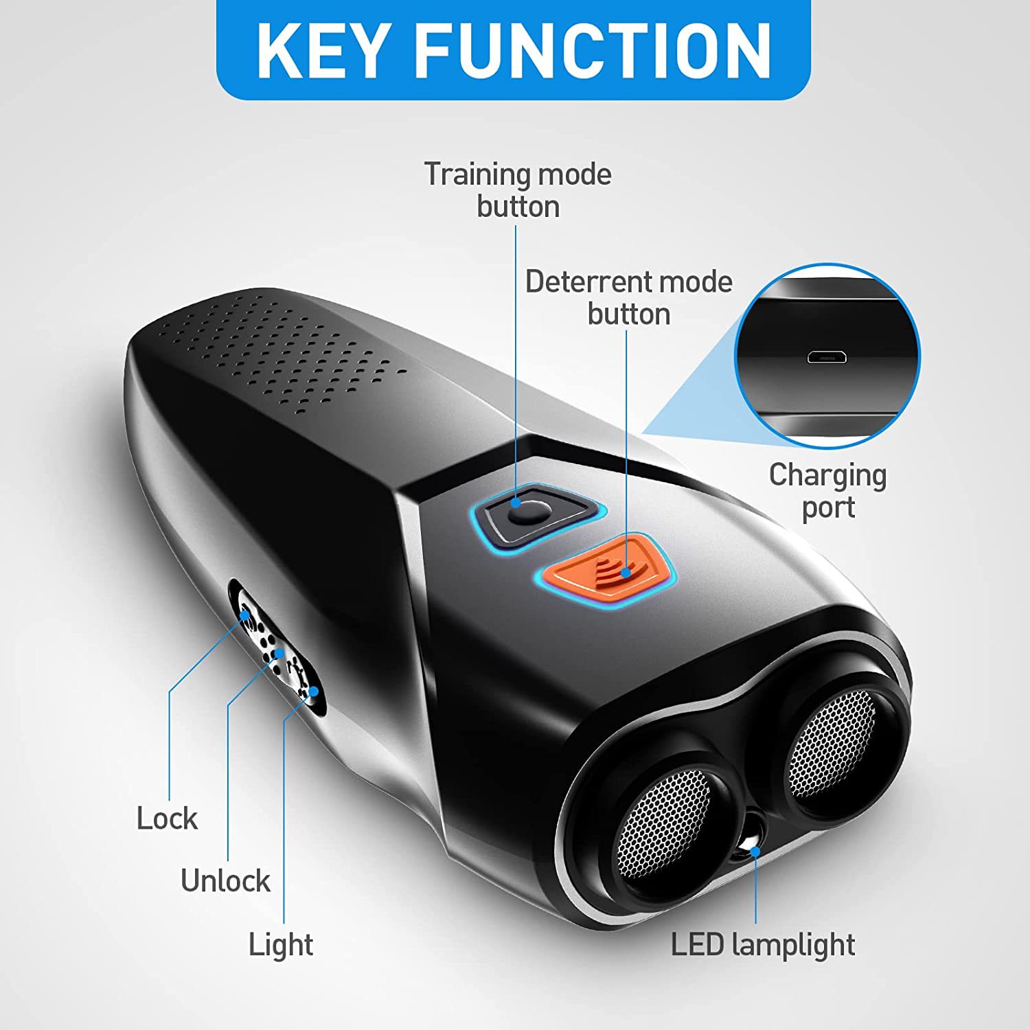 Ultrasonic Dog Dog Dog Stubbiling Double Programmer High -Dower Disoer Amazon Explosion Handheld Dog Factory