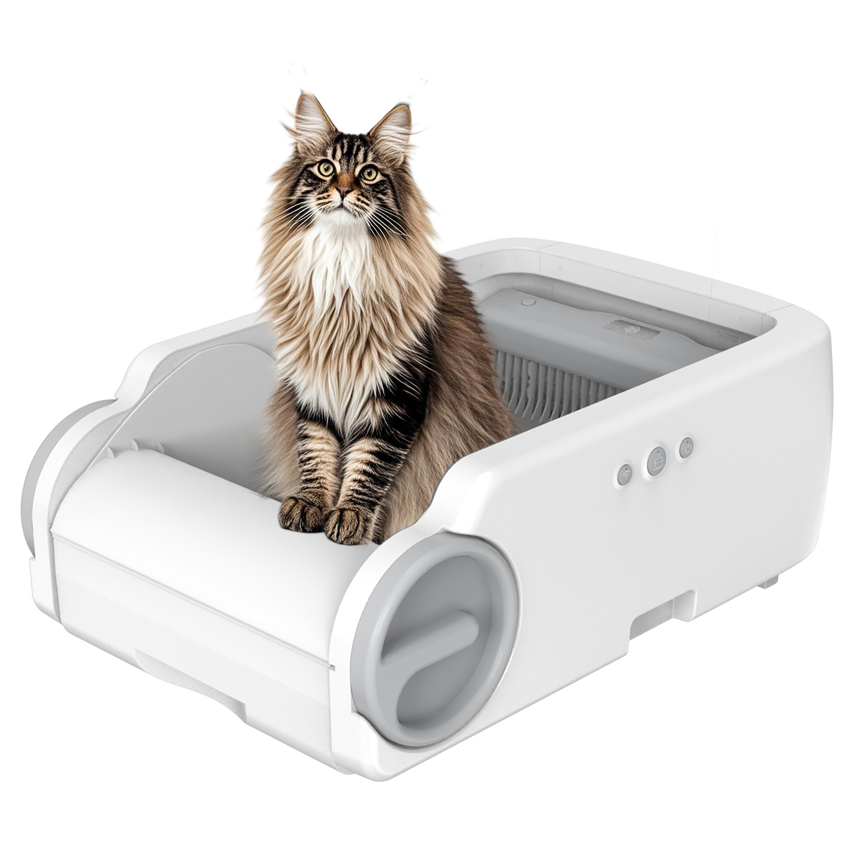 Автоматическая какашка кошачья песчаная лотка Pet Cat Smart Cat Mrate Оборудование для очистки бокса Anti-Splash Cat Toilate Control