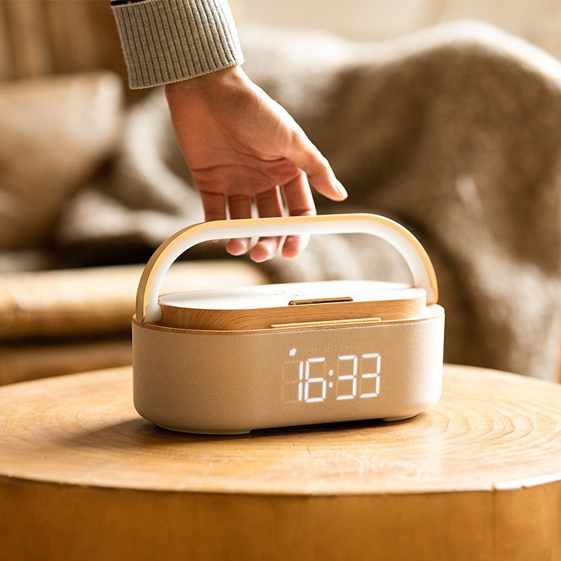 Многофункциональный умный будильник-светильник с Bluetooth-колонкой и беспроводной зарядкой