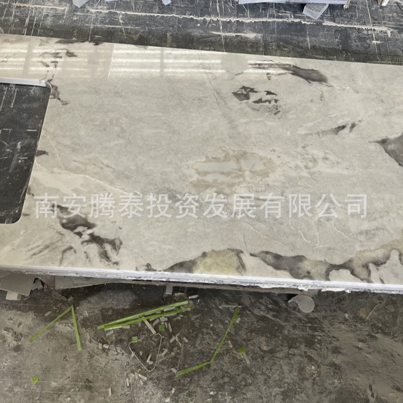 Customized natural Fanti white luxury stone washbasin countertop, marble countertop panel, stone, whole house customization