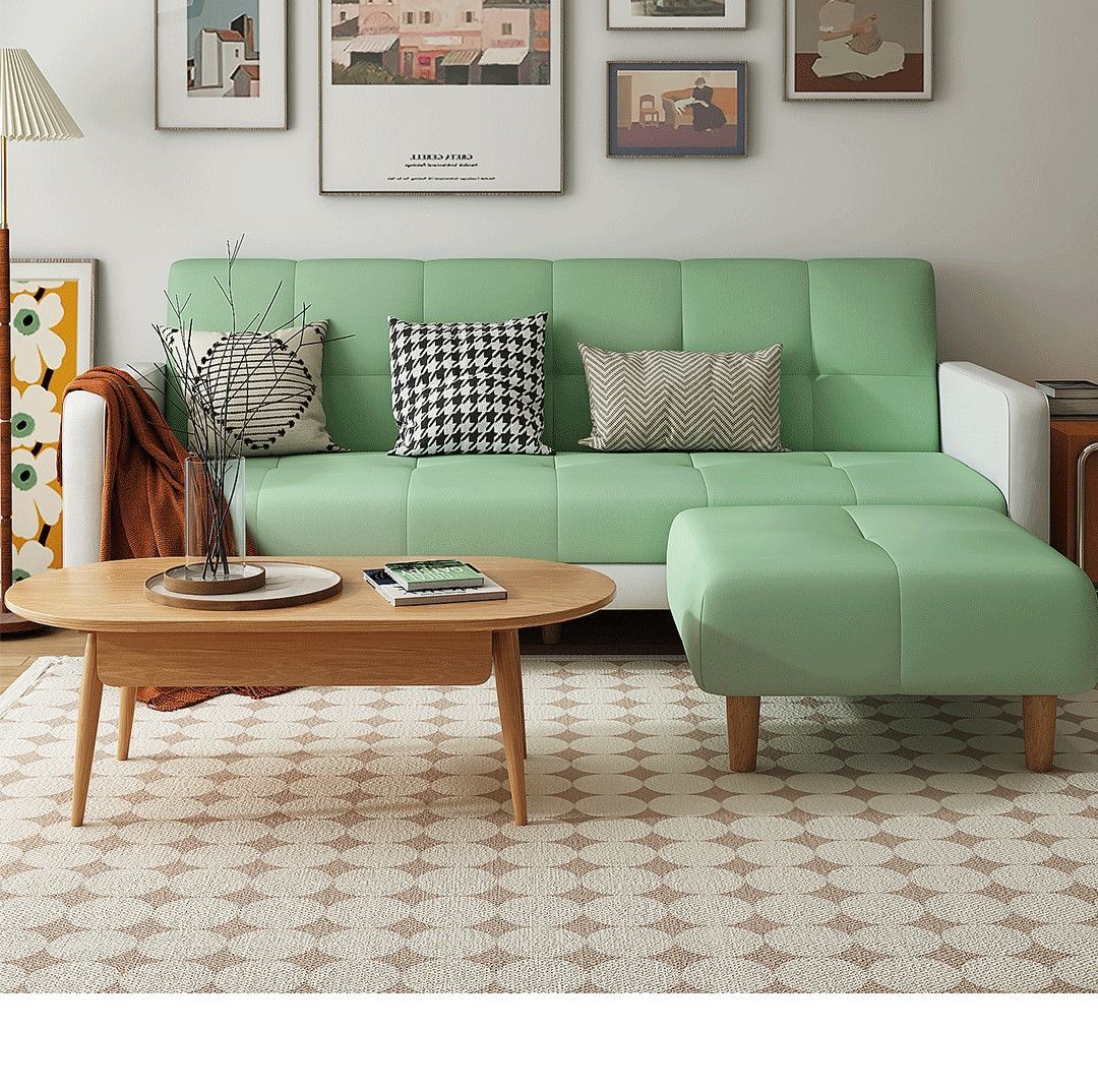 Sofa, small-sized living room, sofa bedroom, simple modern rental room, three person folding sofa bed, dual-use
