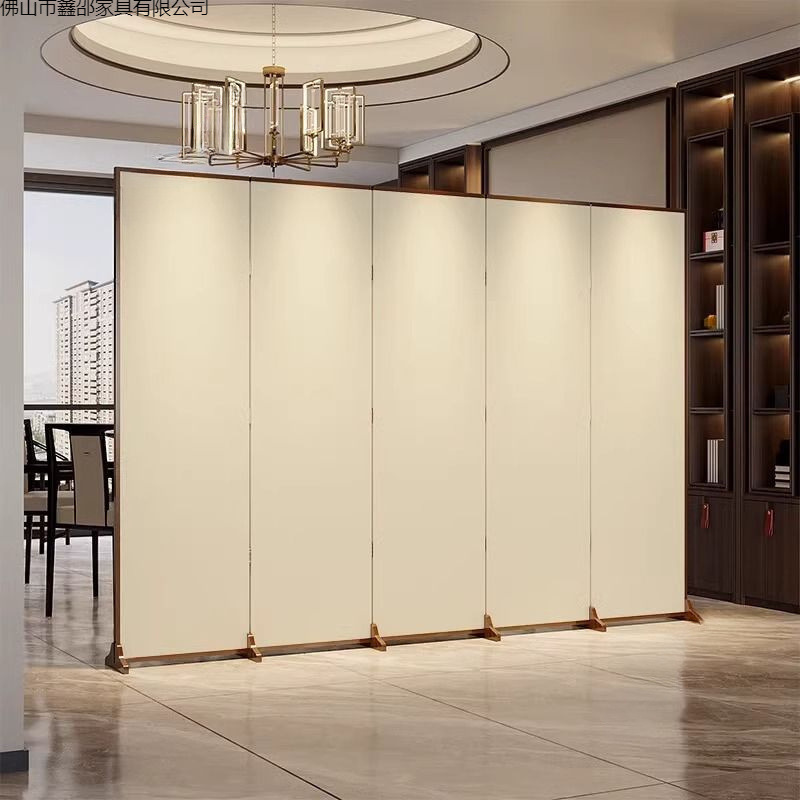 Simple modern Chinese style screen partition, living room covering, entrance office, hotel foldable folding electric fan