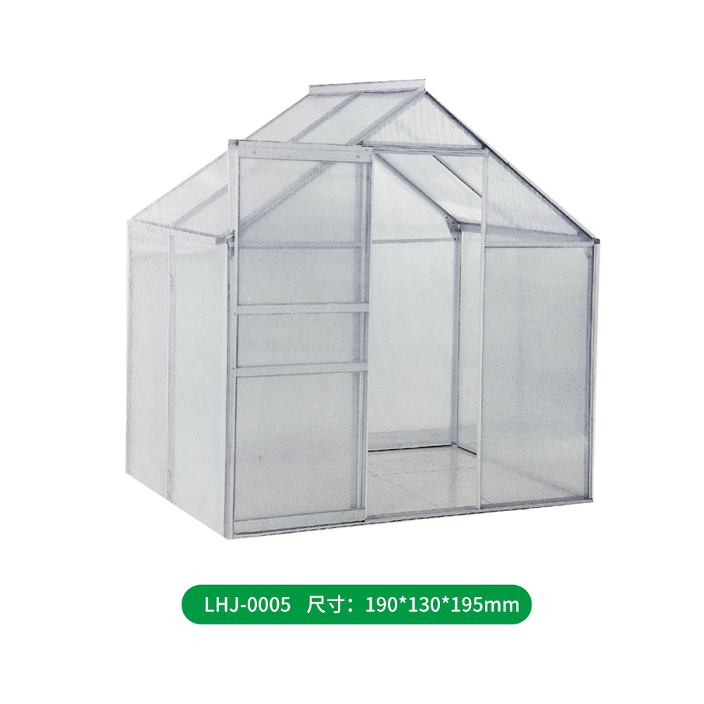 Household Greenhouse Flower House Assembled Walk in Mini Flower House Villa Type Single Aluminum Alloy Agricultural Warm House Wholesale