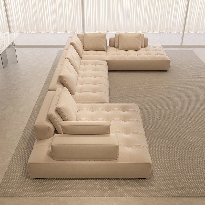 Cream style original Lawrence sofa light luxury model large flat villa living room light luxury module combination fabric sofa