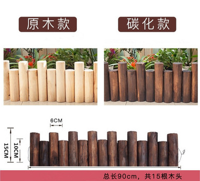 Anti corrosion wooden fence, garden fence, flower garden, outdoor courtyard fence, outdoor guardrail, indoor balcony decoration, small wooden stakes