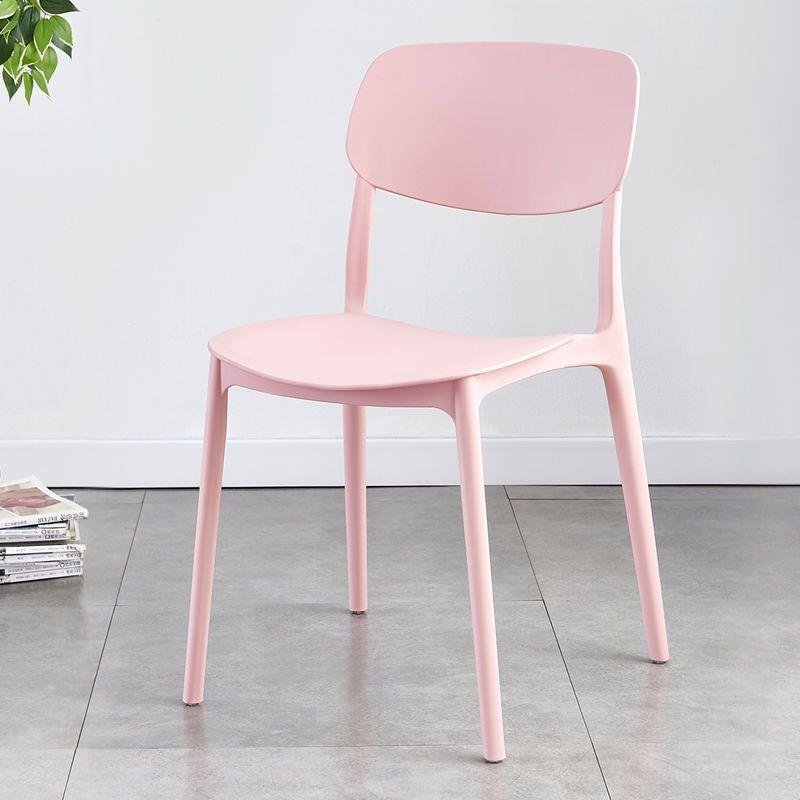 Light luxury backrest dining chair feels comfortable for home use, thick and comfortable for prolonged sitting, plastic stool, Nordic internet celebrity business dining table and chair