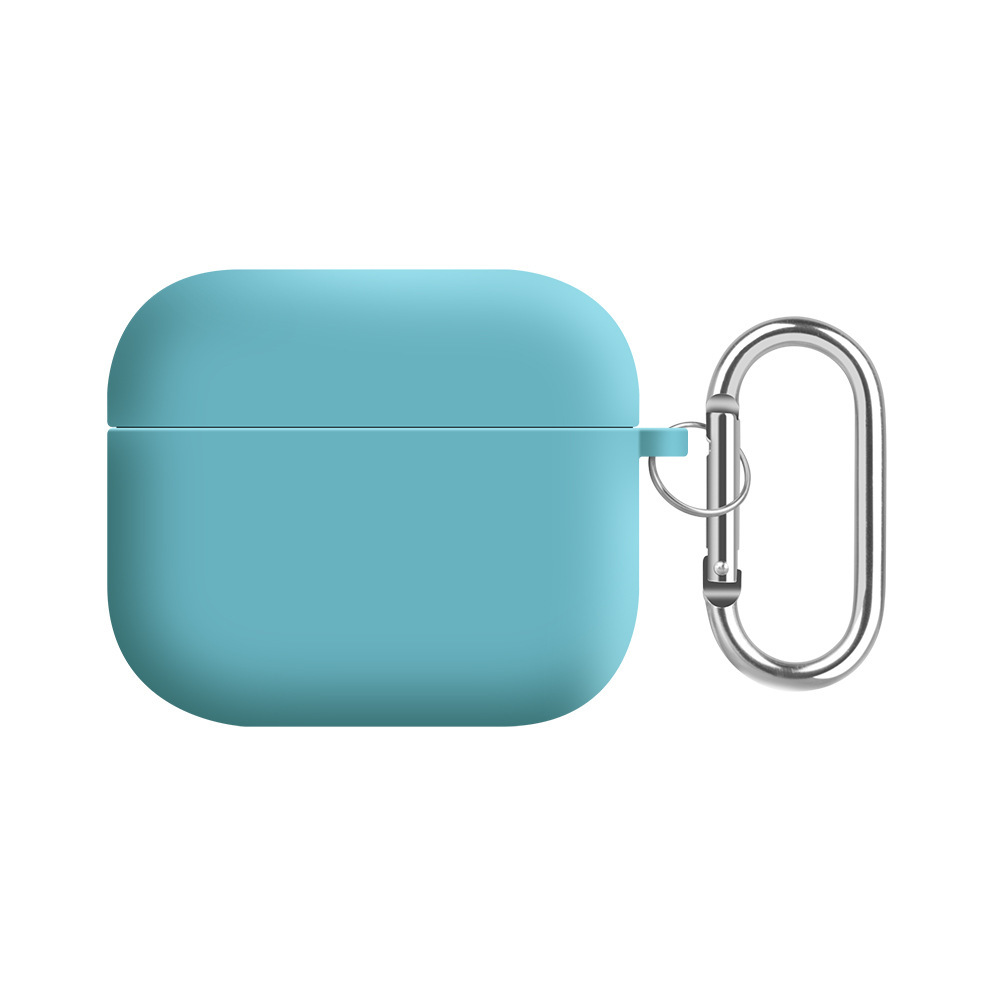 Solid color liquid silicone suitable for AirPods 4th generation protective case, 2nd generation 3rd generation Pro3 Apple Bluetooth earphone soft shell