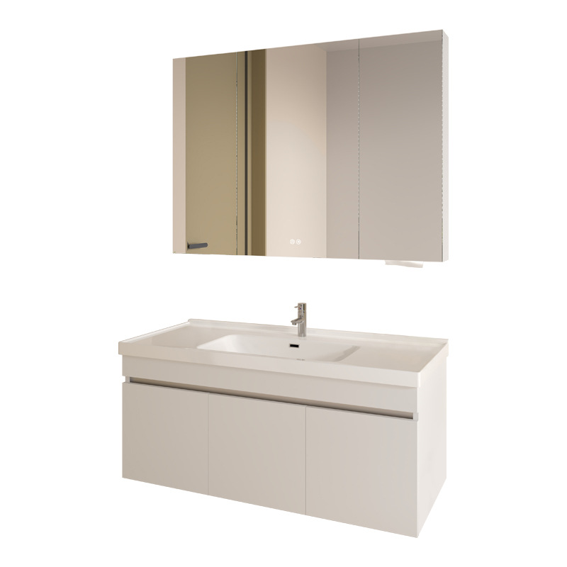 304 stainless steel bathroom cabinet combined with ceramic, one set of washbasin, bathroom sink, washbasin, and basin integrated