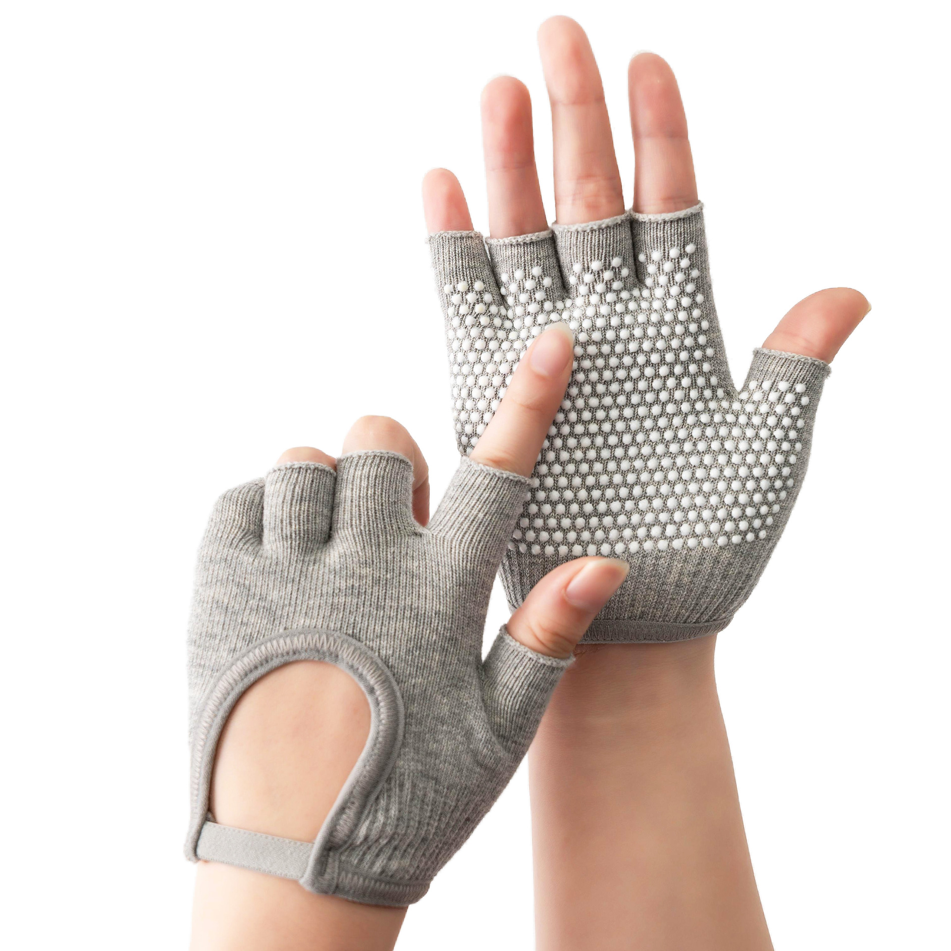 [Yoga Gloves B1] Half Finger Female Fitness Barbell Lifting Pot Equipment Cycling Road Bike Jumping Rope Badminton Cocoon Prevention