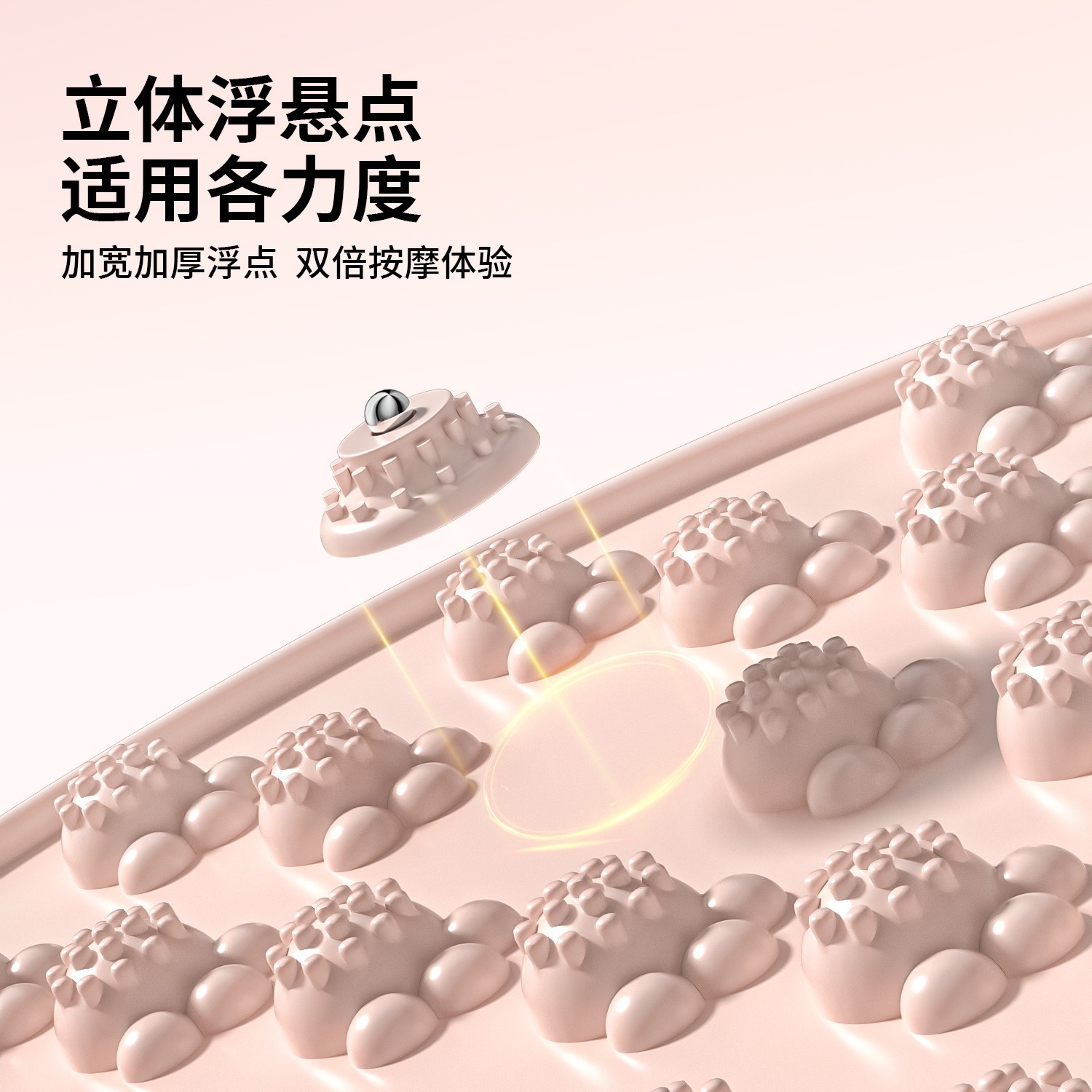 Акупрессурный коврик для ног Changfeng из мягкого силикона с магнитным массажем