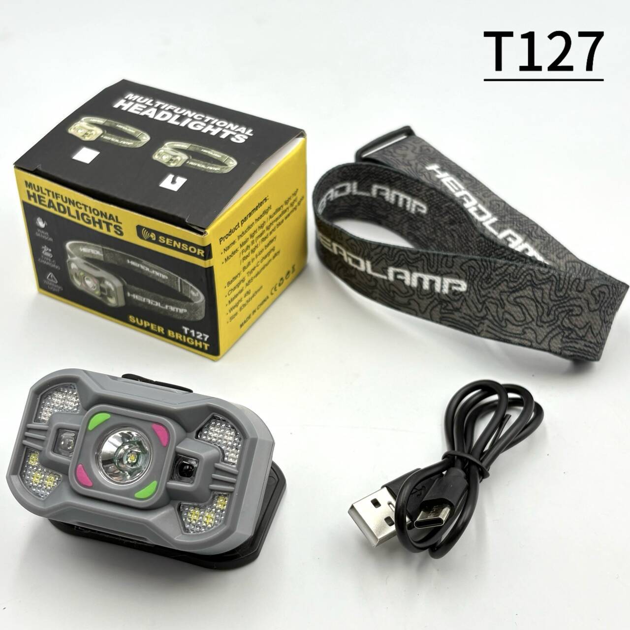 Induction headlight COB side light strong light charging super bright fishing long endurance dedicated lightweight portable ultra-low price headlight