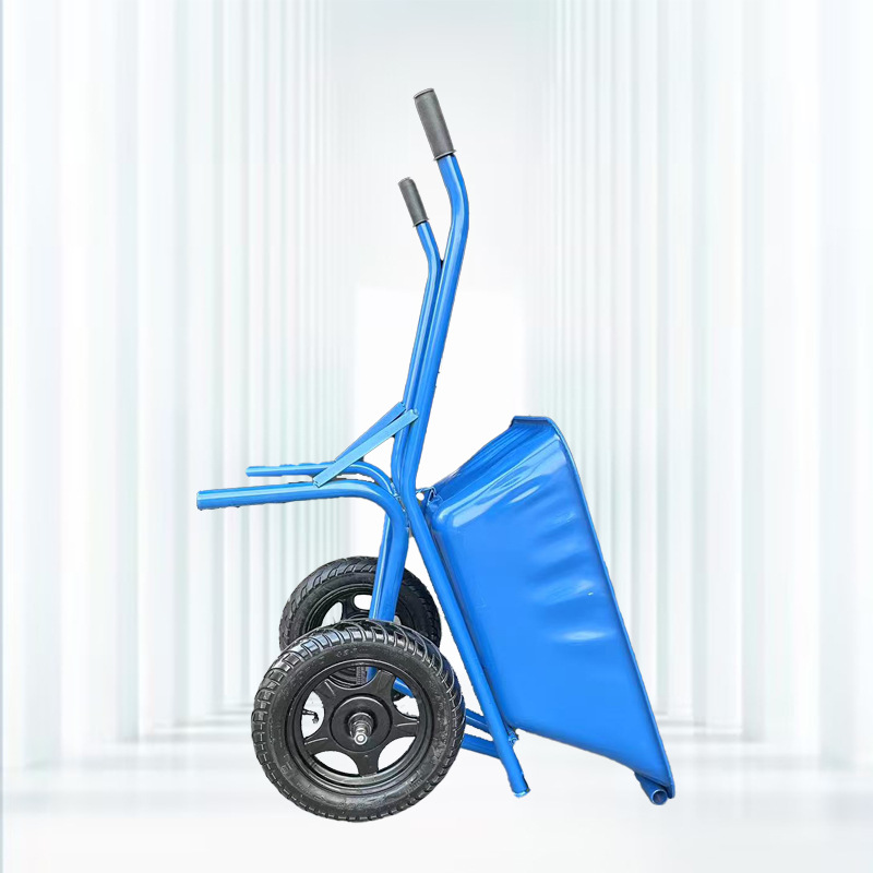 Agricultural single wheel double wheel thick handcart, construction site handling of sediment, garbage, feed, grain, dump truck manufacturer in stock