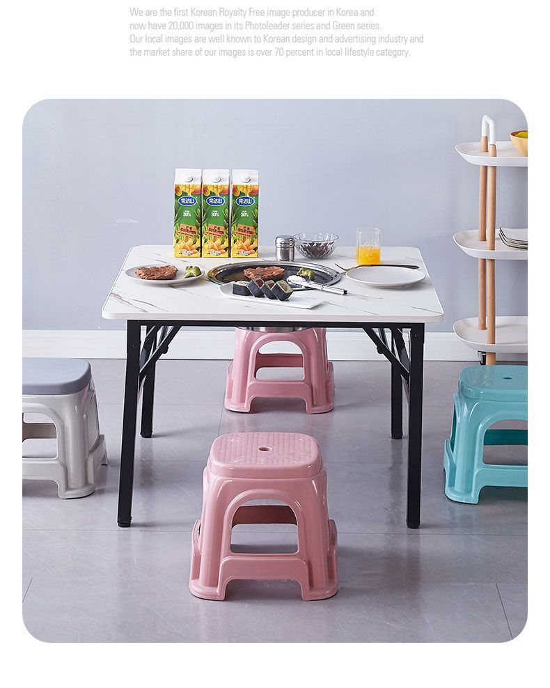Folding hotpot table, perforated table, square table, induction cooker, dining table, barbecue stall, low table, rental, convenient for home use, folding table
