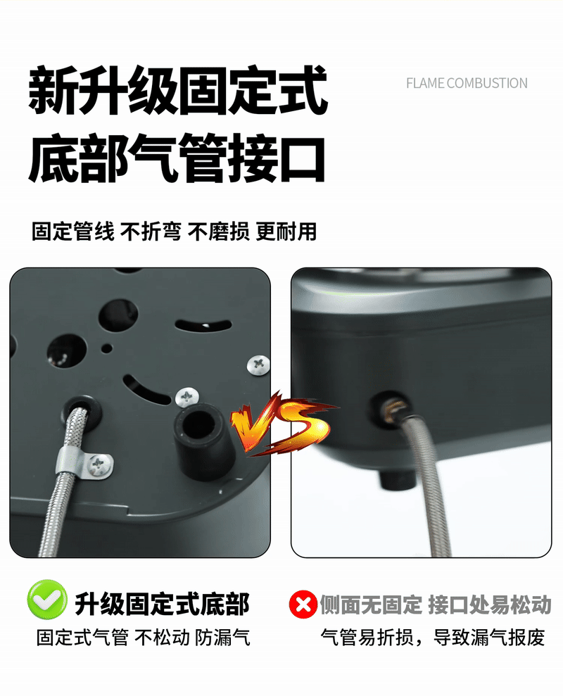 Card stove, outdoor portable split camping cookware, new stove, tea boiling stove, gas stove, separated new type