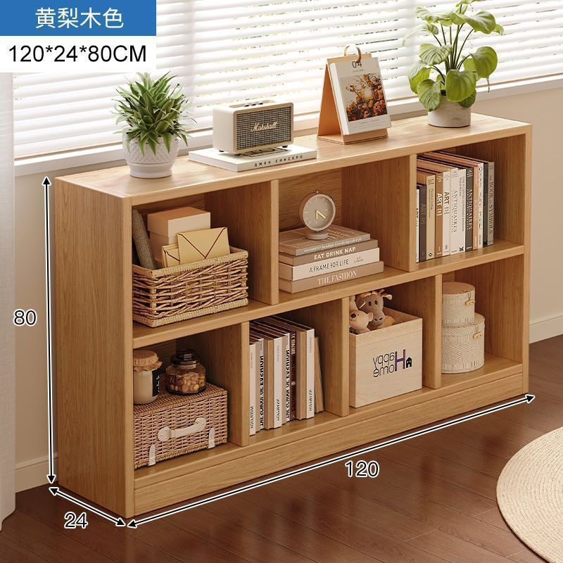 Bookshelf, floor to ceiling storage rack, living room, household low cabinet, storage cabinet, grid cabinet, bedroom storage cabinet, simple bookshelf