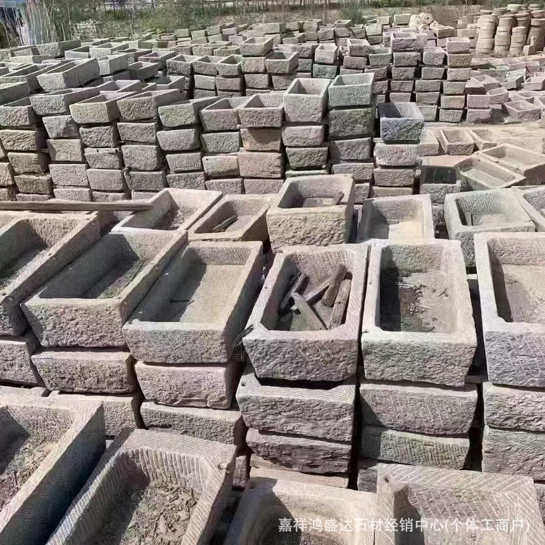 Старый каменный впадили рыбака аквариума фермы Камень цветочный горшок посадка хлеб