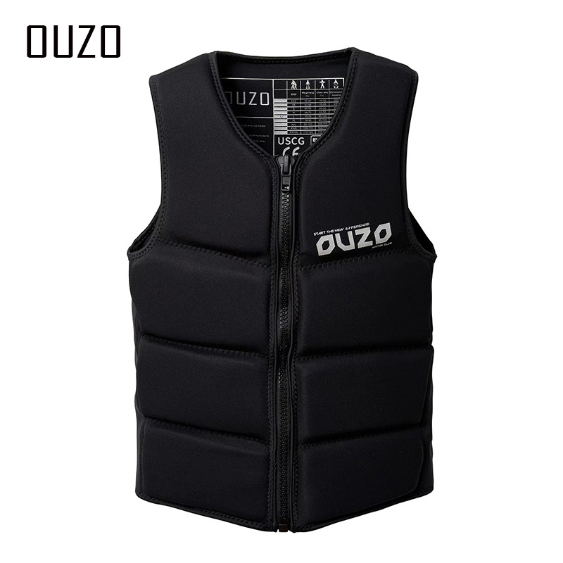OUZO large buoyancy life jacket men's and women's life vests PVC adult drifting surfing buoyancy vest swimming vest