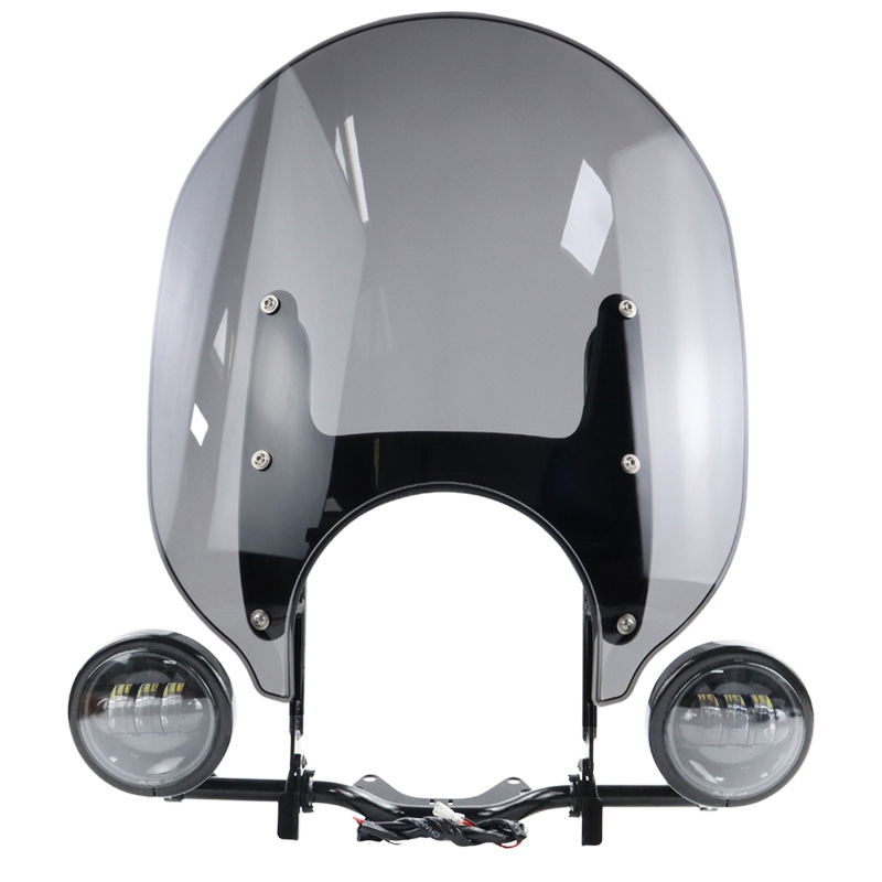 Подходит для BMW R18 Dream Maker, модифицированное переднее лобовое стекло мотоцикла, модифицированное лобовое стекло, левая и правая противотуманные фары