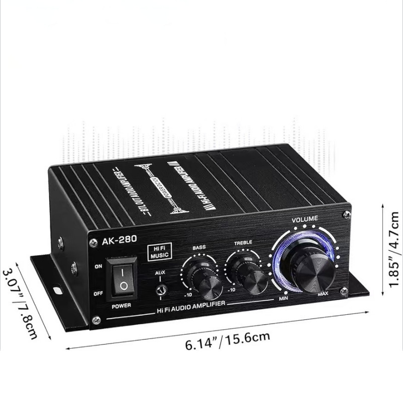 Hi-Fi Мини-усилитель мощности AK-280 12В